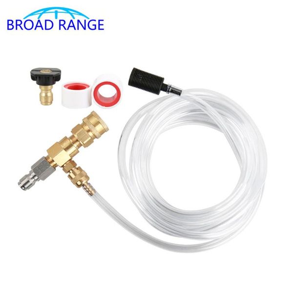 

car washer 3/8 quick connector adjustable valve suction tube soap and injection high pressure garden tool accessory