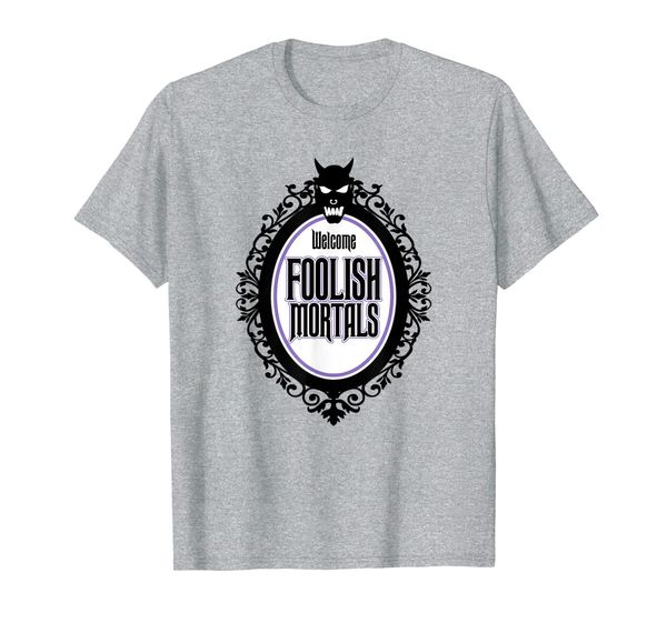 

welcome foolish mortals t-shirt, White;black