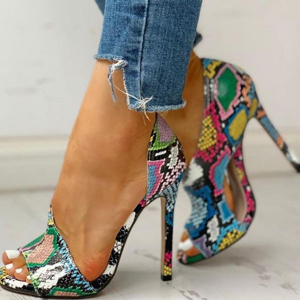 

big size 36-41 women's sandals fashion ins prints summer women 2021 party platform shoes woman, Black