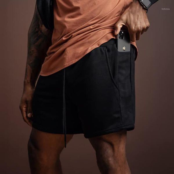 

men's shorts summer trend sports straight casual pants loose oral invisible zipper fitness, White;black