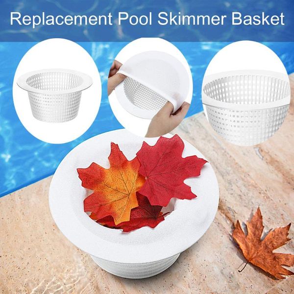 

pool & accessories replacement swimming skimmer basket clean up residue durable elastic filter #3