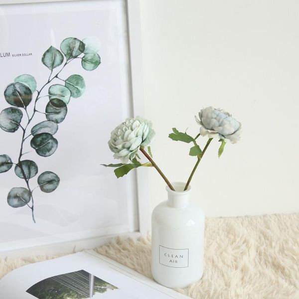 

decorative flowers & wreaths 1pc rose flower artificial cloth blue pink purple white home office wedding party garden decoration fake