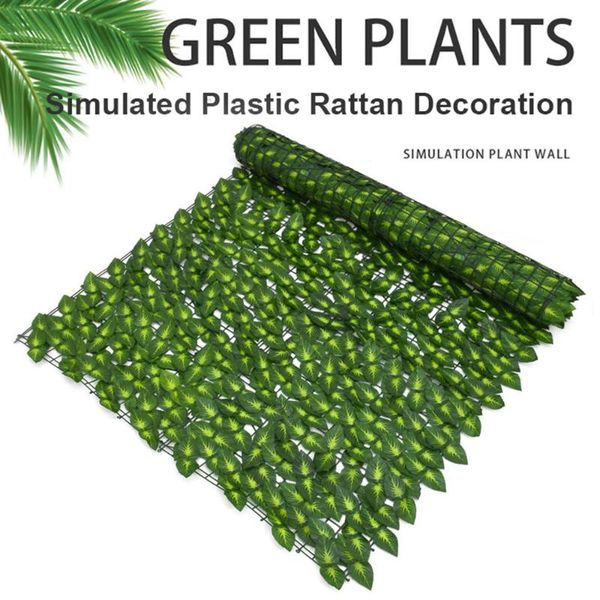 

fencing, trellis & gates 1pc artificial ivy leaf fence faux vine privacy wall screen for balcony terrace garden yard lawn outdoor decoration