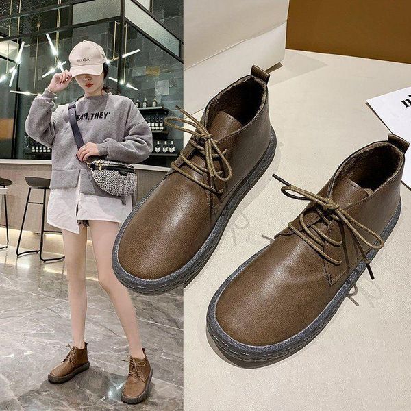 

boots women warm ankle fashion thick sole casual shoes winter short snow ins 2021, Black