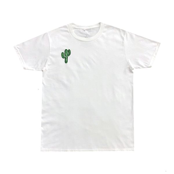 

scott travis cactus jack badge tee ts same cactus embroidered short sleeve t-shirtii42, Black