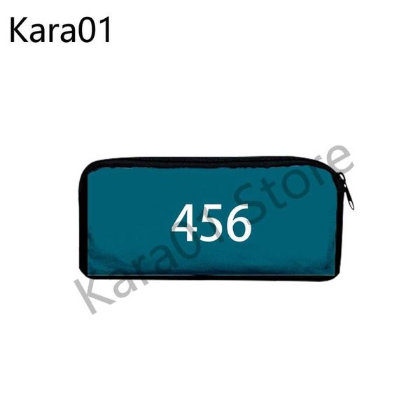 

cosmetic bags & cases squid game merch cosplay boy girl pencil box child stationery storage bag simple student pen