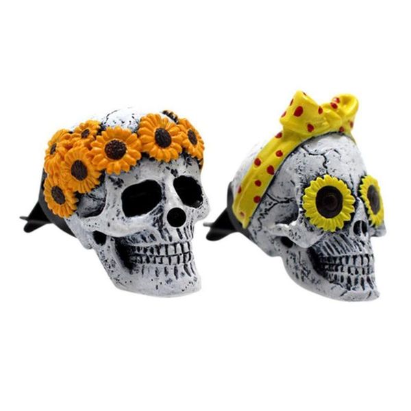 

interior decorations 2pcs car air outlet ghost head pendant auto decoraction ornaments accessorie