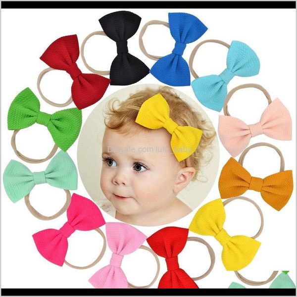 

4dot5 inch baby bow hairbands corn kernels bows headbands children girls solid color headdress kids hair accessories 20 colors zuvx0 4zsdp