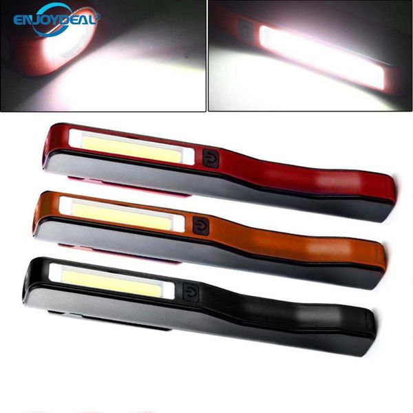 

portable 3 colour cob torch usb rechargeable led work light magnetic lanterna hanging hook lamp for outdoor flashlights torches