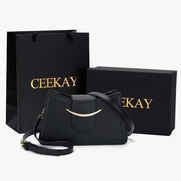 

evening bags black brand women's shoulder simple flap designer leather embossed letters messenger handbags females crossbody bag
