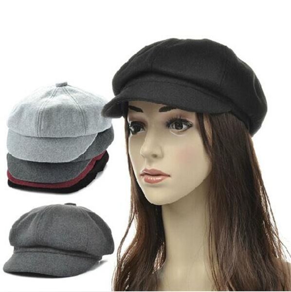 

berets wool visor sboy beret hat flat cabbie golf driving cap baker boy, Blue;gray