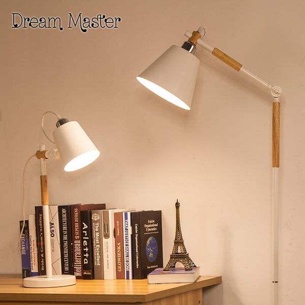 

floor lamps the study of solid wood lamp creative simple living room bedroom wooden nordic fashion personality