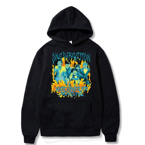 

men's hoodies & sweatshirts 2021 fashion anime one directions and boy heavy metal band cotton comfortable clothes funny long sleeves ho, Black