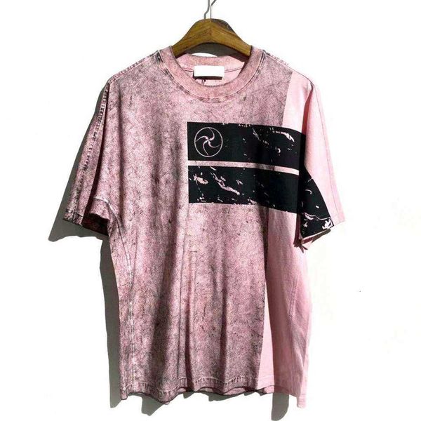 

high t shirt level stone spring and summer heavy industry used tie dye men's round neck short sleeve, White;black
