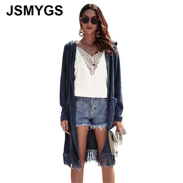 

women's sweaters jsmygs casual 2021 autumn fashion women cardigan pocket knitted winter long sleeve hooded sweater ladies coat streetwe, White;black