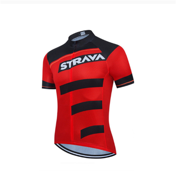 

racing sets strava 2021-men's bike team summer short sleeve air permeability and quick drying plain cycling jersey, Black;blue