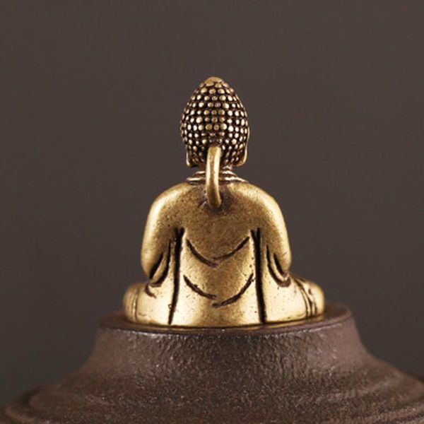 

decorative objects & figurines mini solid copper buddha statue ornament miniature home office decor rigorous process, simple and vivid