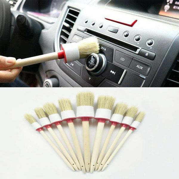 

soft detailing brushes kit for car cleaning vents dash trim seats wheels party favor