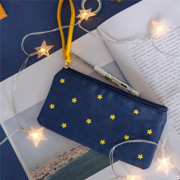 

pencil bags kinbor original good night case canvas bag multi-function zipper 1pcs