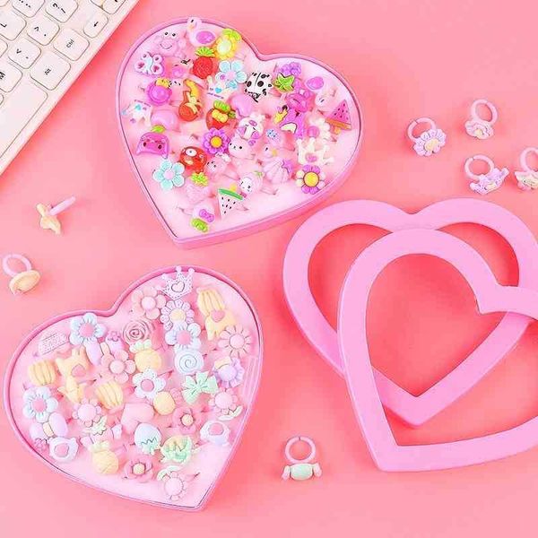 

children cartoon set ring girl princess imitation crystal cute toy baby gift