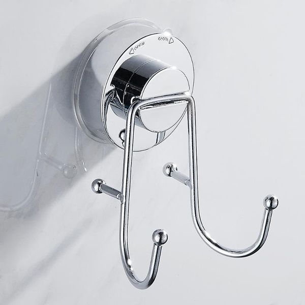 

bath accessory set zinc alloy double wall hook strong vacuum removable suction cup swivel kitchen accessories towel hanger bathroom shower