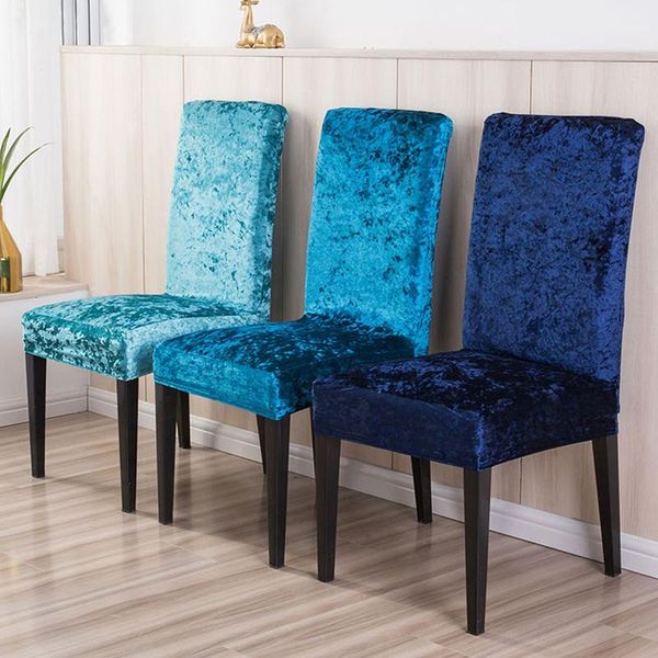 

universal soft velvet fabric chair cover stretch slipcovers elastic seat covers restaurant banquet el home supplies