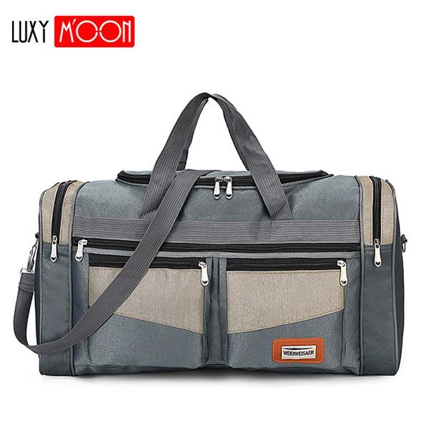 

duffel bags large capacity fashion travel bag for man women weekend big nylon portable carry luggage xa159k