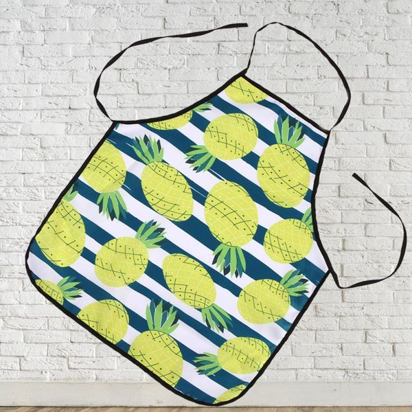 

aprons waterproof apron printed cooking pine apple pattern for