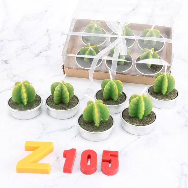

candles succlent candle bougie rose scented home geometric decoration cactus wax fragrance