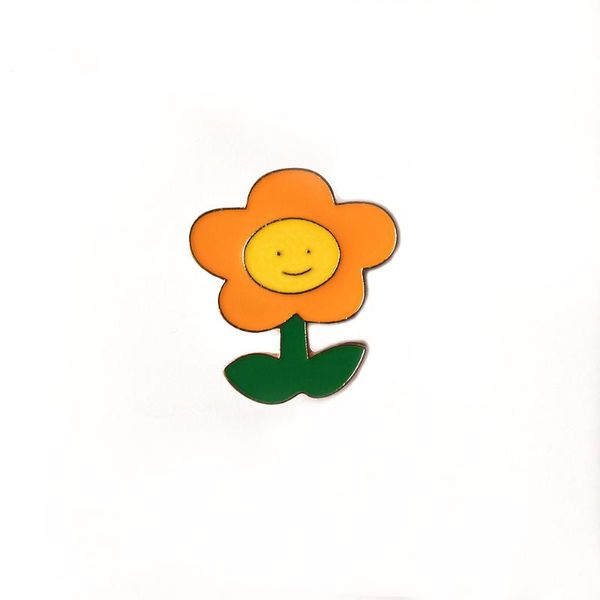 

pins, brooches cute kpop pins beautiful sunflower for women daily party badges backpacks clothes gifts, Gray