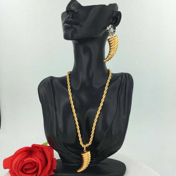 

earrings & necklace mejewelry fashion nigerian woman wedding african beads jewelry set gold color dubai bridal gift, Silver