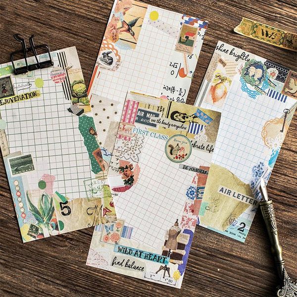 

30pages original can tear the note book junk journal dream series diy scrapbooking diary happy plan decoration gift wrap