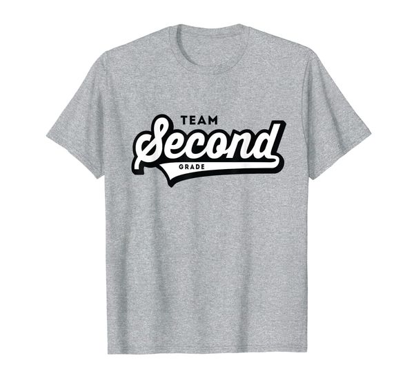 

2nd grade team school teacher second baseball-style shirt t-shirt, White;black