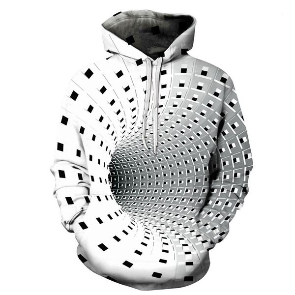 

men's hoodies & sweatshirts 3d geometric pattern hooded sweater, european and american fashion pullover sweatshirt wt016 6siy, Black