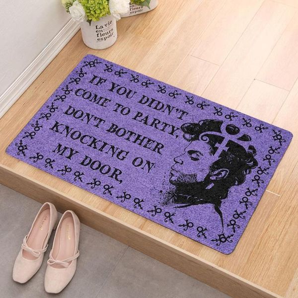 

Purple Entrance Prince Foot Mat Door 2021 If You Are Party Please Don't Not Me Attending The Disturb J7J7 Carpets