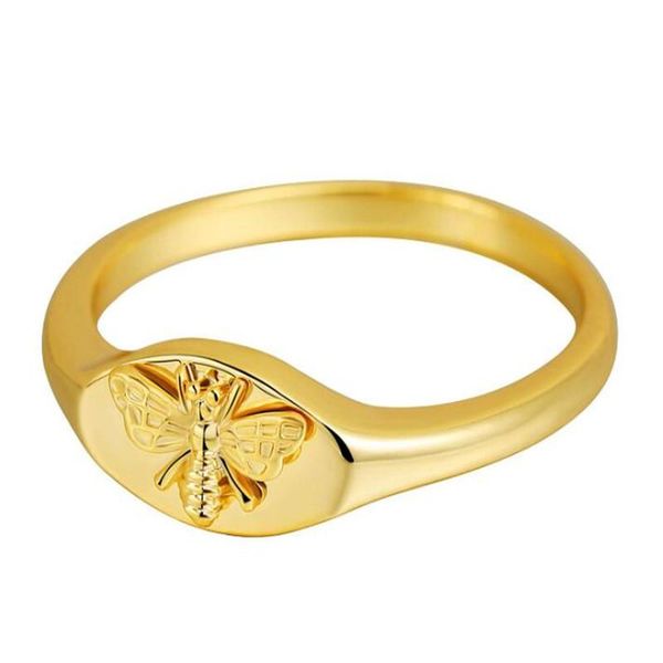 

cluster rings fashion little bee gold ring european and american charming finger for women jewelry accessories, Golden;silver