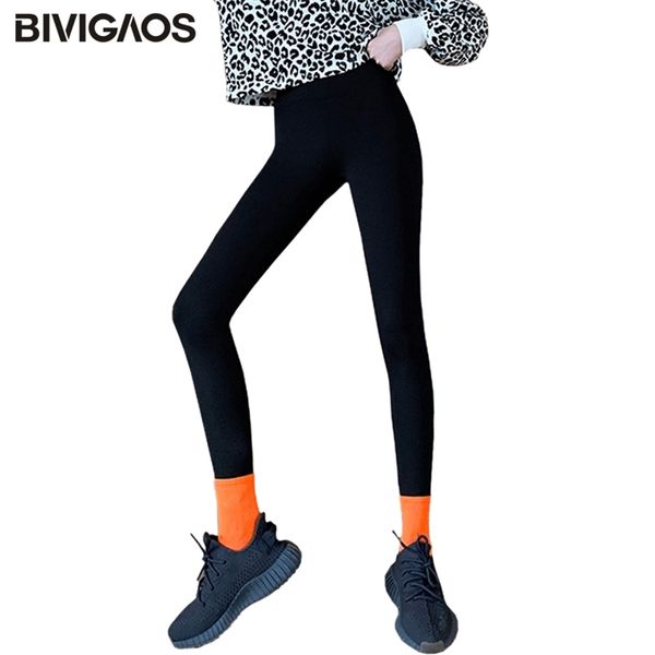 

bivigaos women letters sharkskin leggings cut butt lifter high waist slim black leggings sport fashion casual leggings 210913