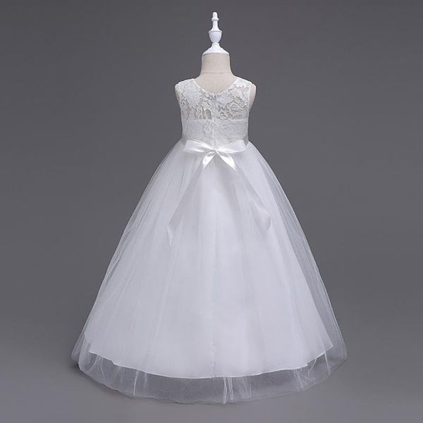 

girl's dresses fashion girl clothes big girls for wedding teenager party princess costume kids sleeveless chiffon gown children, Red;yellow