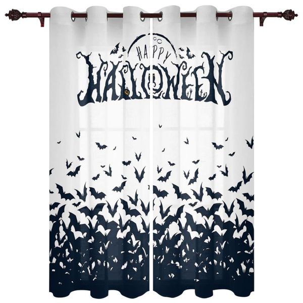 

curtain & drapes happy halloween bat swarm curtains for living room luxury