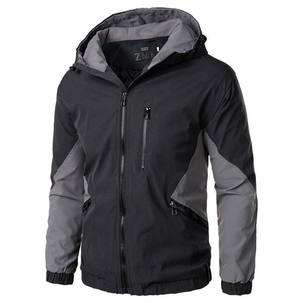

men's jackets spring autumn jacket casual windbreaker mens breathable hooded outdoor coats fishing climbing, Black;brown