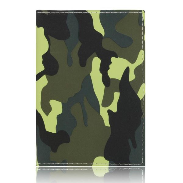 

card holders 2021 camo printing women passport holder for travel documents case cover men, Brown;gray
