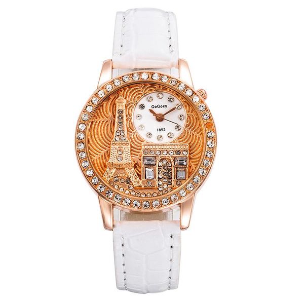 

wristwatches 2021 fashion women's watch luxury diamond quartz casual ladies leather strap business waterproof, Slivery;brown