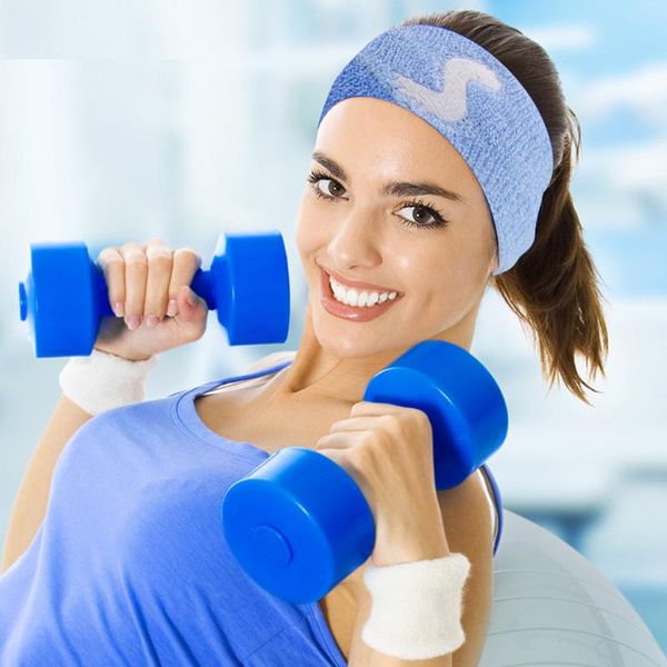 

headband sport men sweat hair bands forehead protection running fitness yoga tenis outdoor women elastic sweatband fashion, Yellow;black