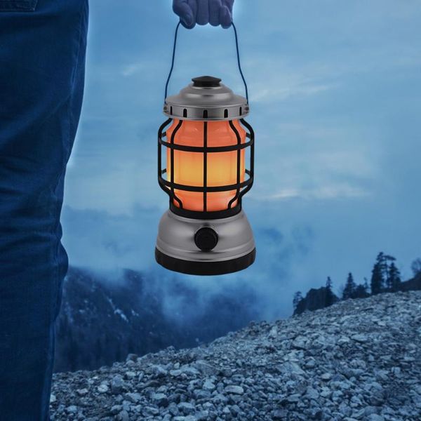 

portable lanterns led solar barn lantern lamp outdoor camping light emergency t usb rechargeable retro kerosene