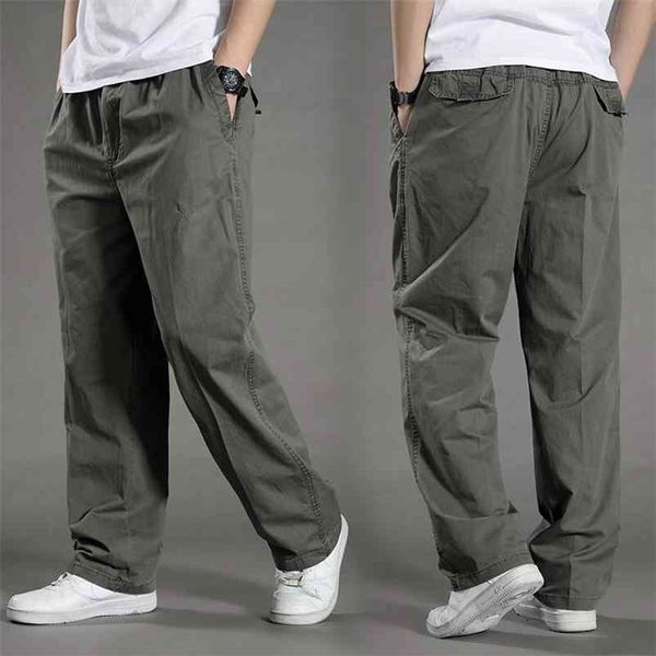 Männer Harem Tactica Hosen Marke Sommer schlaffe Baumwollhosen Hosen plus Größe Sporthose Herren Jogger Füße Hosen L-6XL 210715