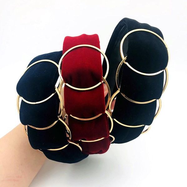 

hair accessories 2021 korean simple hole headband fashion pressure net red head wide all-match hairpin