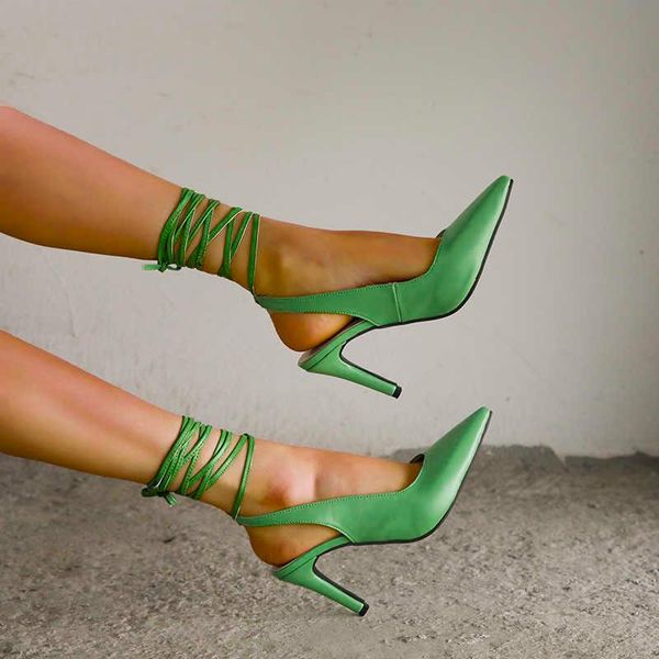 

dress shoes 2021 spring style pointed toe high heel strap women's evening party outdoor heels sandalias mujer, Black