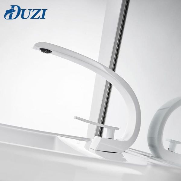 

bathroom sink basin faucet white mixer water tap deck mount &cold single handle hole faucets
