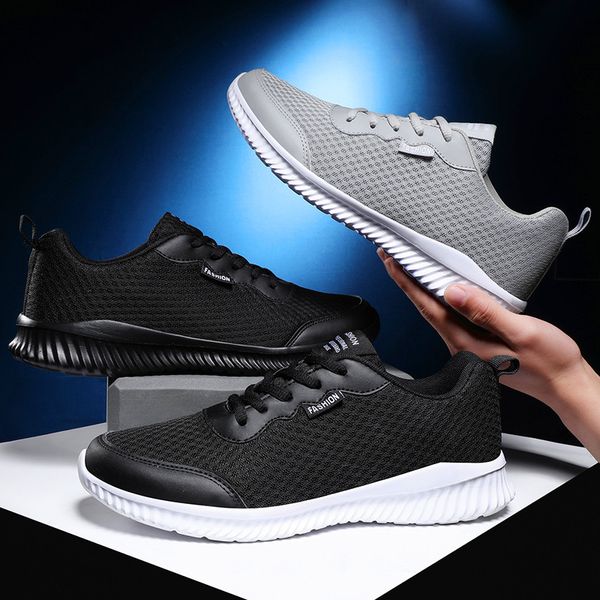 

sneakers mens breathable casual male footwear light support ultra-light breathable mesh running outdoor walking shoes