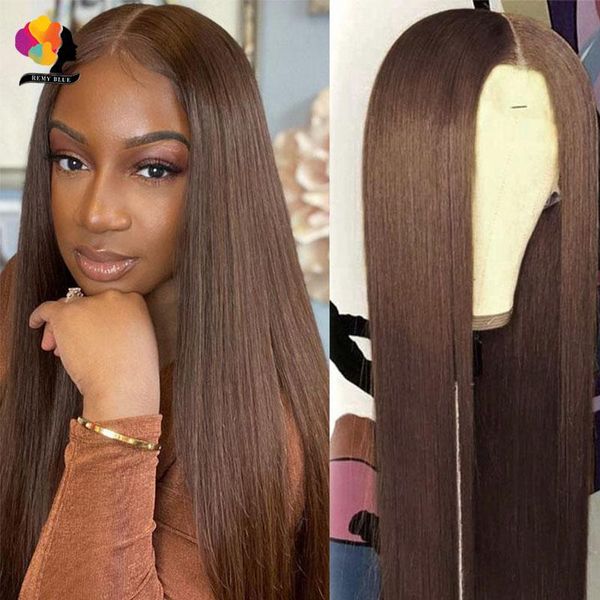 

lace wigs dark brown transparent front human hair preplucked 13x1 180% brazilian straight frontal wig chocolate, Black;brown